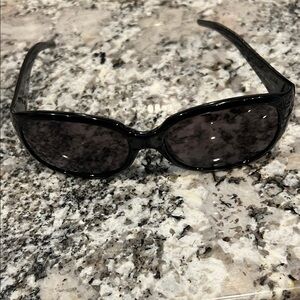 Fendi Black Sunglasses with Silver Accents